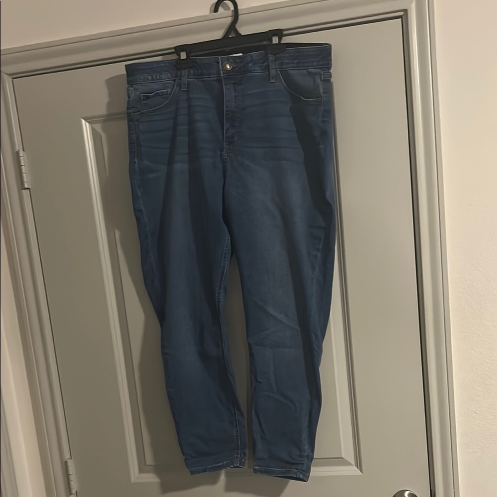 Ava & Viv Women's Straight Leg Jeans - Blue